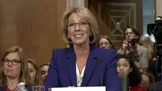 Bernie Sanders grills Betsy DeVos on GOP donations