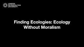 Finding Ecologies: Ecology Without Moralism