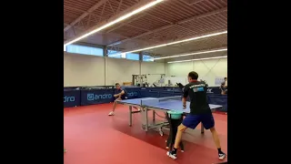 Hugo Calderano entrenamientos de tenis de mesa #hugocalderamo #tennisdemesa #tabletennis #brasil