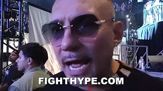 TEOFIMO LOPEZ SR. IMMEDIATE REACTION TO SHAKUR STEVENSON DROPPING & BEATING OSCAR VALDEZ