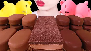 ASMR MUKBANG｜CHOCOLATE MARSHMALLOW CAKE, CHOCOLATE ICE CREAM 초콜릿 마시멜로 케이크, 초코아이스크림 EATING SOUNDS 먹방