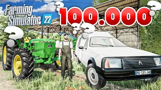 Créer une FERME avec 100.000 € c'est COMPLIQUÉ... (Farming simulator 22)