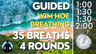 WIM HOF Guided Breathing - Medium | 4 Rounds | 35 Breaths