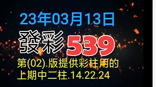 第(02)版提供彩柱用的上期中二柱.14.22.24.天天都.發財