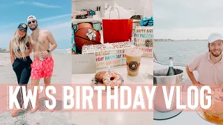 KYLE'S BIRTHDAY VLOG surprise party + romantic sunset sail