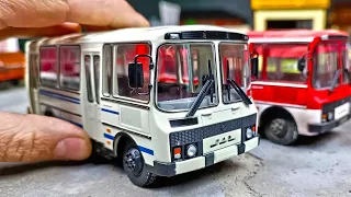 Модель АВТОБУС ПАЗИК масштаб 1/43. Наши Автобусы №43. Про машинки.