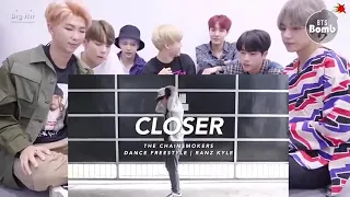 BTS reaction to The Chainsmokers - Closer Dance