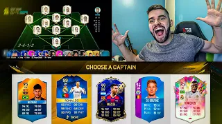 CONSEGUI O 193!! O MELHOR FUT DRAFT DO MUNDO!! FIFA 21 AO FIFA 18