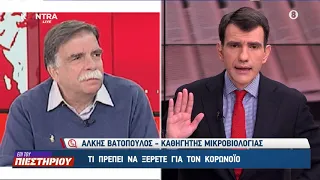 Καθηγητής Μικροβιολογίας Άλκης Βατόπουλος:  Μένουμε Σπίτι Τι πρέπει να ξέρετε για τον Κορωνοϊό