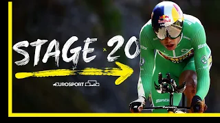 Van Aert beats yellow jersey Vingegaard for TT glory | 2022 Tour de France - Stage 20 Highlights