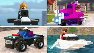 LEGO The Incredibles - All Micro Vehicles Unlocked (Gameplay Showcase)