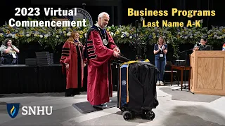 Virtual Commencement, Saturday, May 20 at 2pm ET: Business Programs (Last Names A-K)