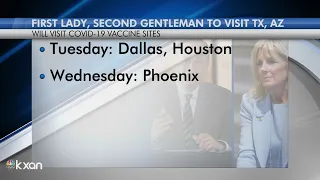 First Lady, Second Gentleman set to visit COVID-19 sites in Texas, Arizona next week