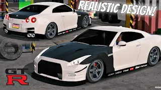 Nissan GT-R R35 Realistic Clean Design Tutorial | Car Parking Multiplayer