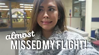i almost missed my flight! | vlogmas day 16