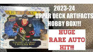 2023-24 Upper Deck Artifacts Hobby Box HUGE AUTO HIT! #hockeycards #upperdeckhockey #nhlhockey #nhl