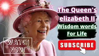 The Queen's elizabeth 👈 Wisdom words For Life and inspirational quotes#shorts #motivation