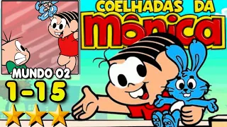 COELHADAS DA MÔNICA MUNDO 2 COMPLETO FASE 1 AO 15 CARTOON GAMEPLAY ANDROID IOS