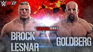WWE 2K17 Survivor Series 2016 - Brock Lesnar vs Goldberg | Epic Highlights