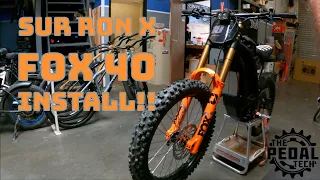 Sur Ron X Fox 40 Fork Install!!