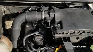 Стук гидрокомпенсаторов на холодный и прогретый мотор Volkswagen Crafter 2.5TDI, BJL