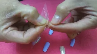 How to put fake nails using gel adhesive