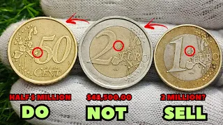 Do Not Sell~The Ultimate Guide to the Valuable Euro Coins Worth Money-Top 3 Euro Coins Values!