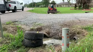 How to clean out culvert easy