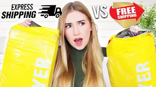 Testing EXPRESS SHIPPING VS. FREE SHIPPING From Different Brands !!