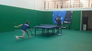 Два любителя подержать мяч в игре🏓 блок или атака?