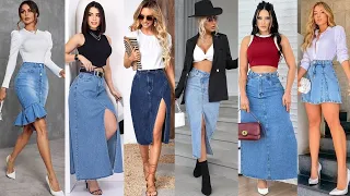 COMO COMBINAR FALDAS DE MEZCLILLA, DENIM O JEANS PARA DIFERENTES OCASIONES