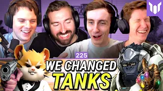 WE CHANGED TANKS! ft. Mr. X, Custa, Jaws, Reinforce — Plat Chat Overwatch 225