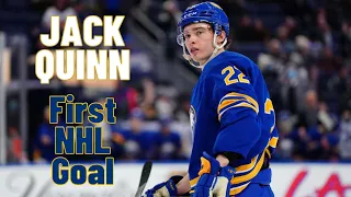 Jack Quinn #22 (Buffalo Sabres) first NHL goal Jan 20, 2022