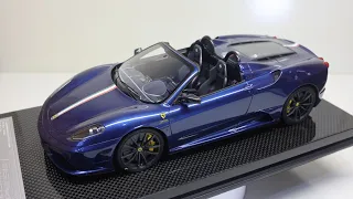 1/18 DinoModel Ferrari 430 Scuderia Spider 16M Blu Abu Dhabi