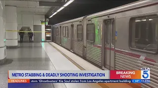 More violence plagues Metro as guard is stabbed, trespasser is fatally shot in Hollywood