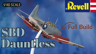 First scale model build in 25 years! Revell SBD Dauntless 1/48 scale full build