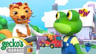 Weasel and Fiona Fire Truck Fun | Gecko's Garage | Trucks For Children | Cartoons For Kids