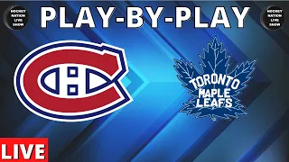 PLAY-BY-PLAY MONTREAL CANADIENS VS TORONTO MAPLE LEAFS