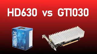 HD630 vs GT1030 ★ Intel Kaby Lake iGPU vs  Nvidia Pascal GT1030