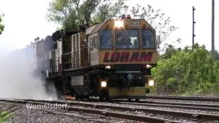 A Day With the LORAM Railgrinder on the Norfolk Southern Harrisburg Line