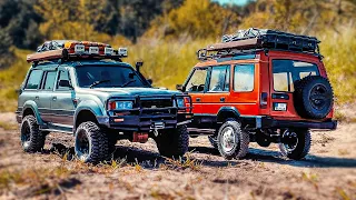 My REALISTIC 1/10 Scale RC Land Rover Discovery 1 and Toyota Land Cruiser 80 Off-road driving