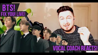 Vocal Coach Reacts! BTS! Fix You! Live!