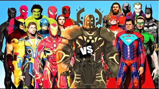 THE AVENGERS MARVEL COMICS & JUSTICE LEAGUE vs CELESTIALS | Final Epic battle