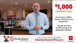 $1,000 Conquest Cash on Any New Toyota!