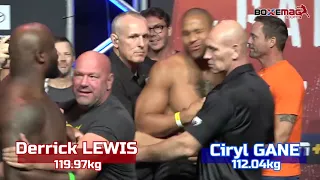 [Intense] Derrick Lewis fonce sur Ciryl Gane lors de la pesée officielle
