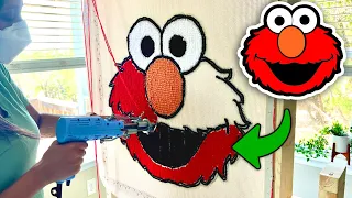 Elmo Rug Tufting | Oddly Satisfying Rug Making