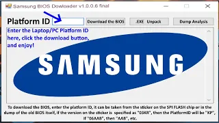 Download Samsung Laptops/PCs BIOS.exe using 'Platform ID' and Learn DUMP Repair techniques ! 🛠😎📌🎯👊