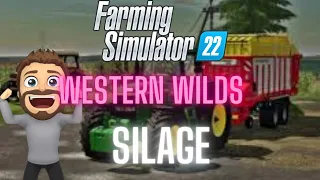 fs22 western wilds making silage!!!!  start from scratch #3 #fs22  #fs22maps  #tractor #fun