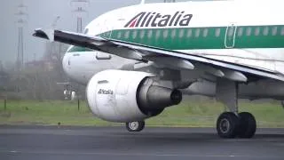 Decollo A319 Alitalia - Aeroporto di Firenze (HD)