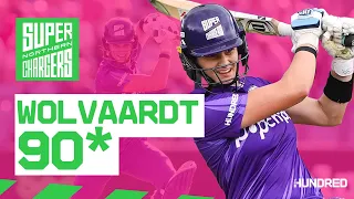 🔥 Powerful Innings! | Laura Wolvaardt Strikes 90 Not Out | 📺 Watch EVERY Ball | The Hundred